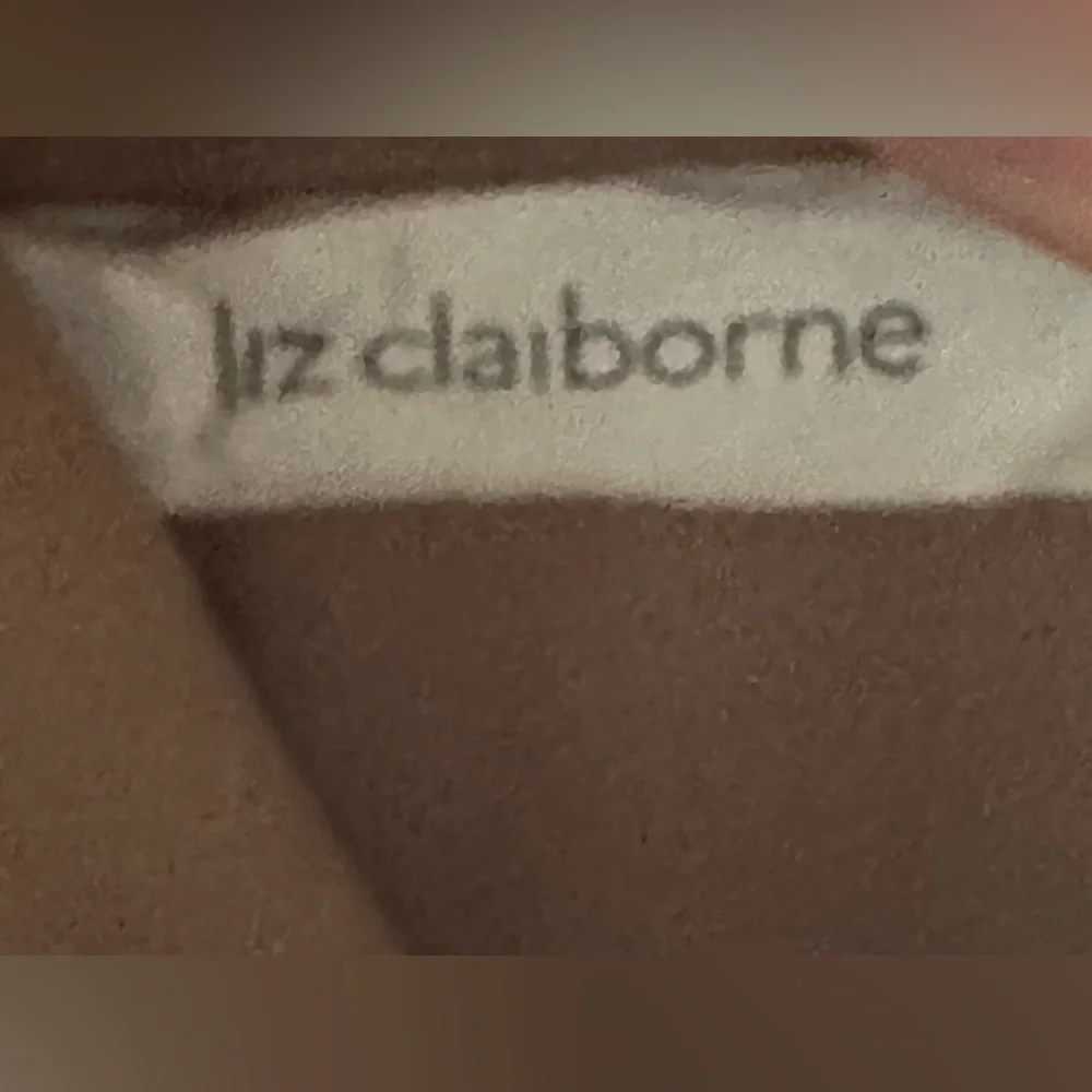 Liz Claiborne Vintage Faux Brown Crocodile Trifold Wallet - Picture 12 of 12